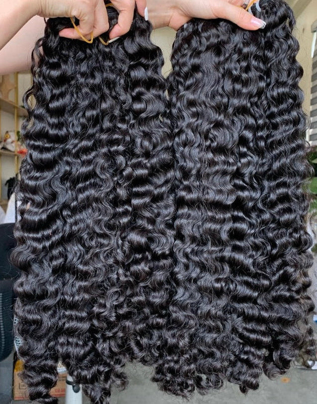 Extensão de cabelo cacheado“birmanês”