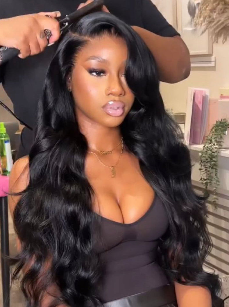 Peruca de lace Hd ondulado “body wave”