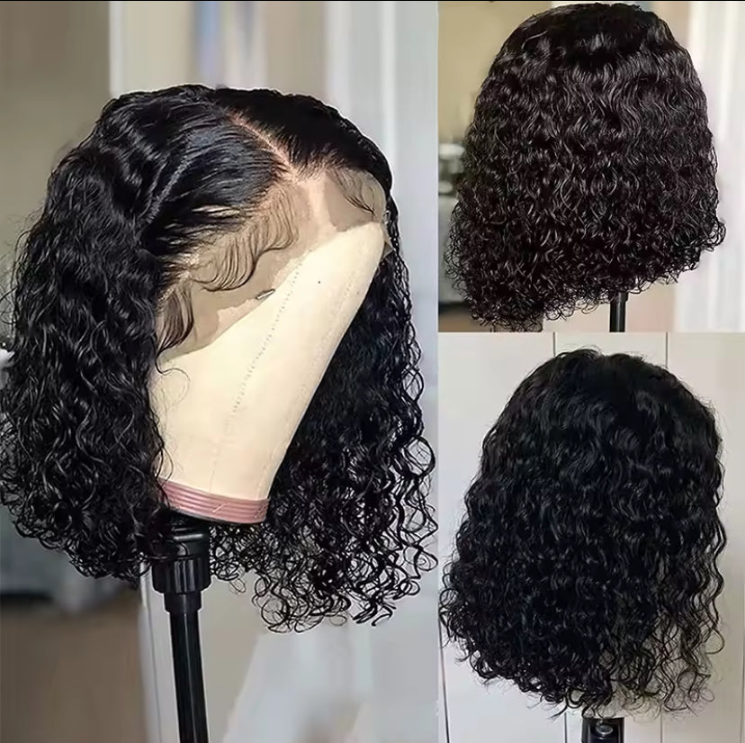 Bob wigs cacheado de lace orelha orelha