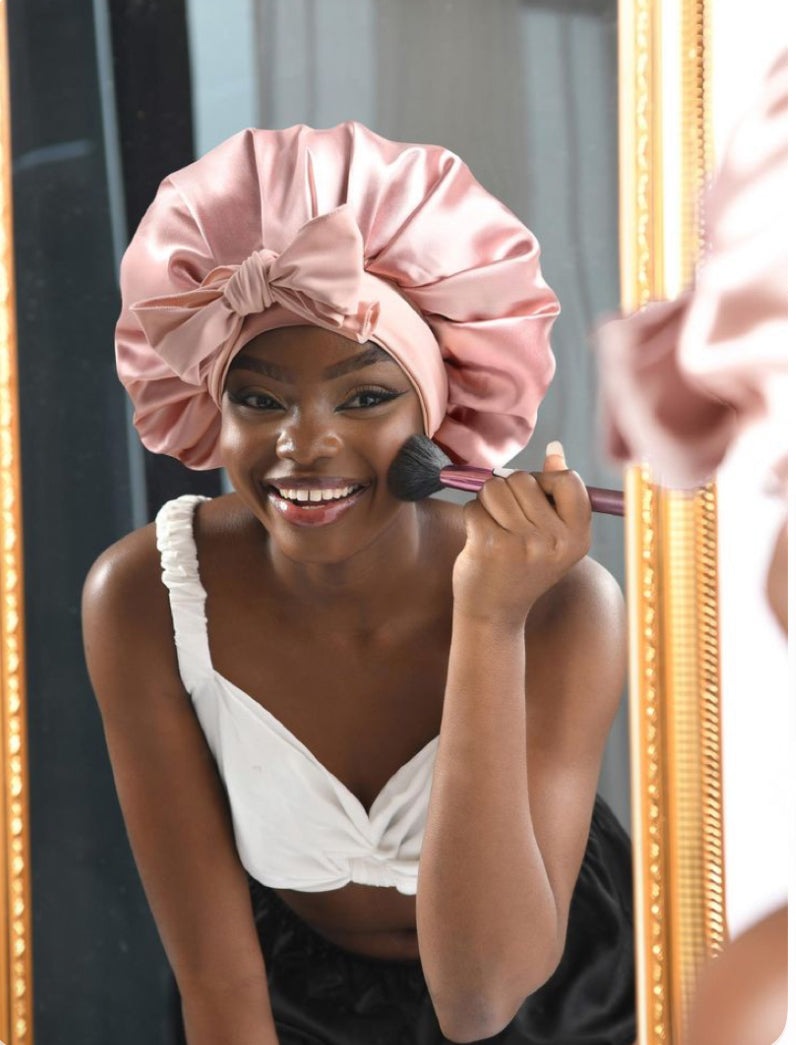 Touca de Cetim Premium | Mary Luxury Hair ✨