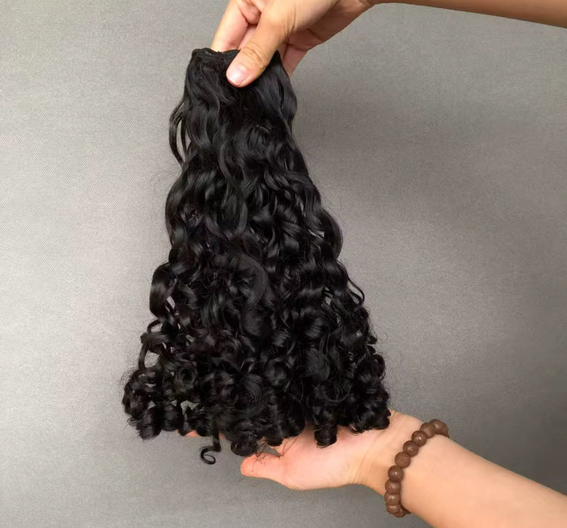 Extensões de Cabelo virgem cacheado Jerry curl