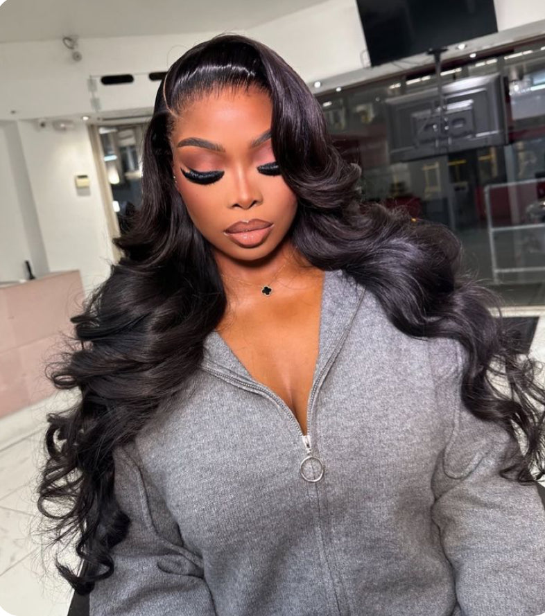 Peruca de lace Hd ondulado “body wave”