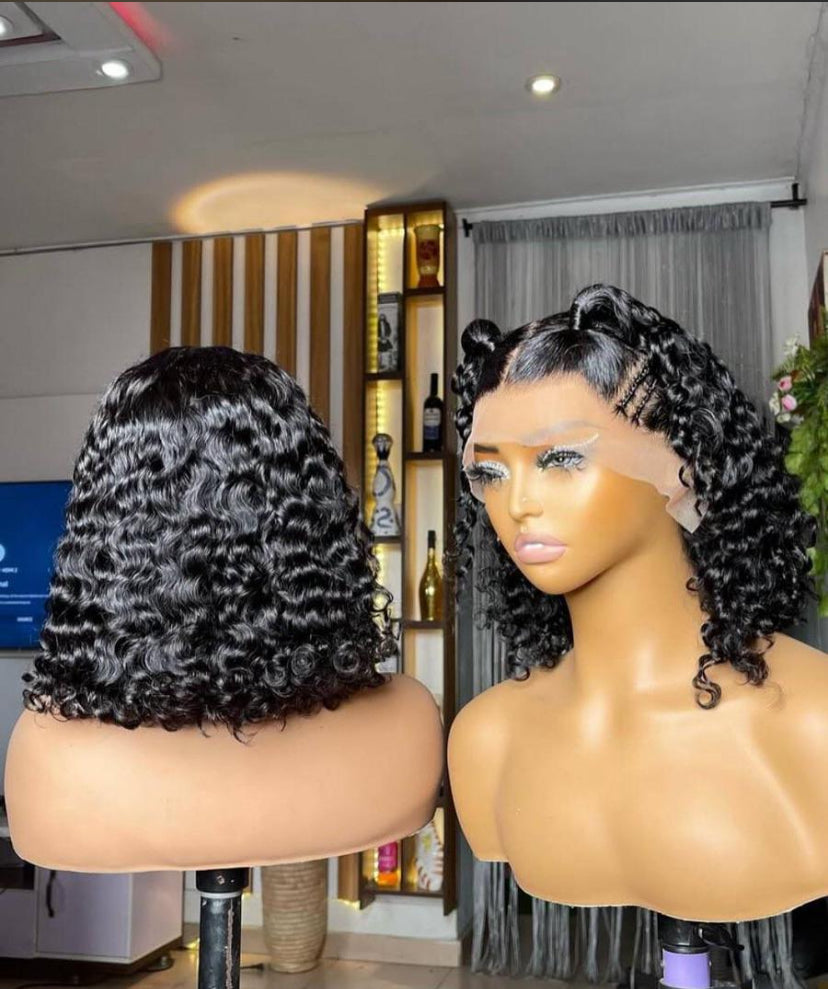 Bobs wig cacheado lace 13x4