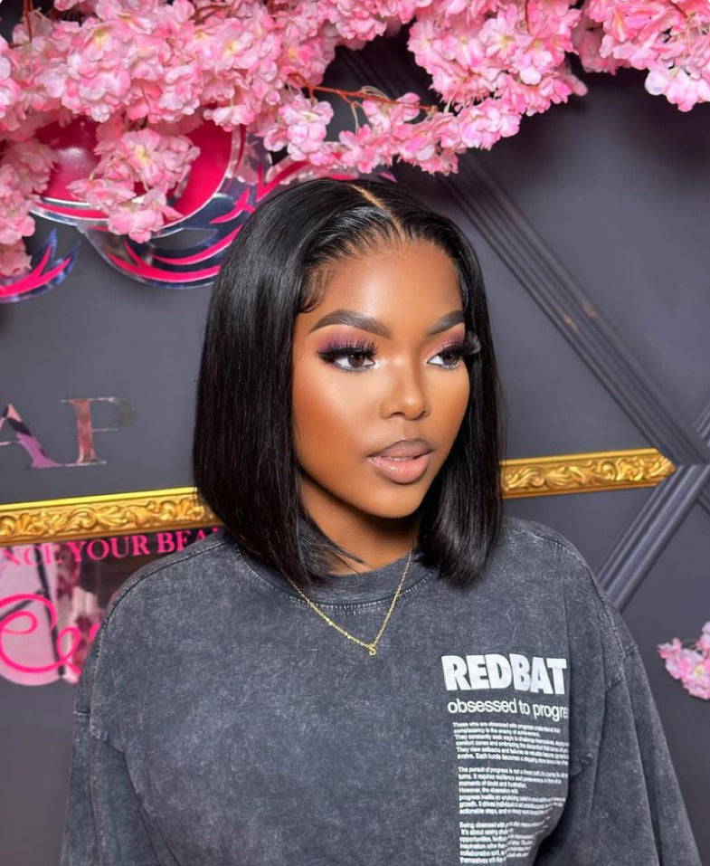 Apresentamos a peruca bob perfeita para um visual impecável com lace orelha orelha