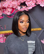 Apresentamos a peruca bob perfeita para um visual impecável com lace orelha orelha