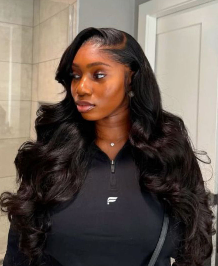 Peruca de lace Hd ondulado “body wave”