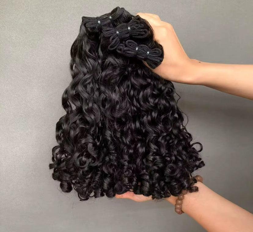 Extensões de Cabelo virgem cacheado Jerry curl