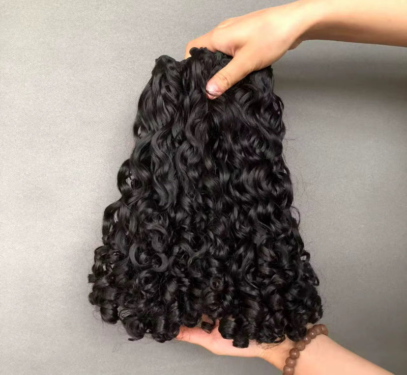 Extensões de Cabelo virgem cacheado Jerry curl