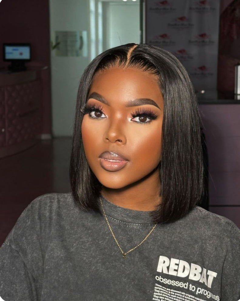 Apresentamos a peruca bob perfeita para um visual impecável com lace orelha orelha