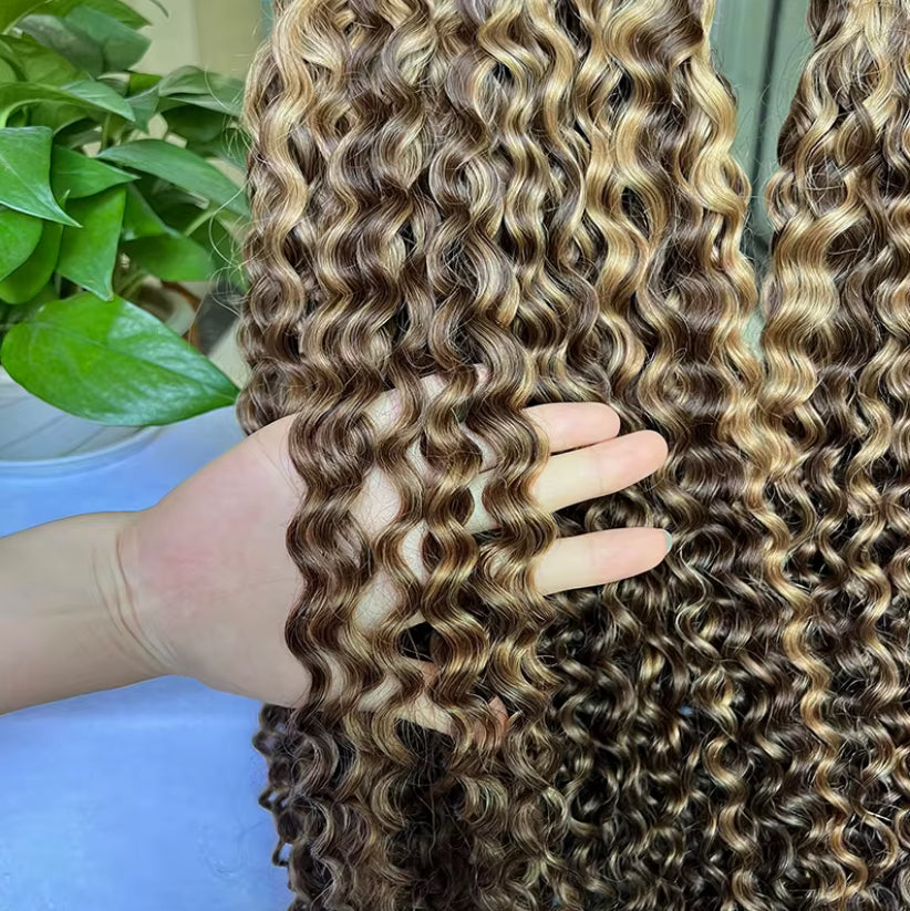 Extensão encaracolado “ Deep wave” cambojano