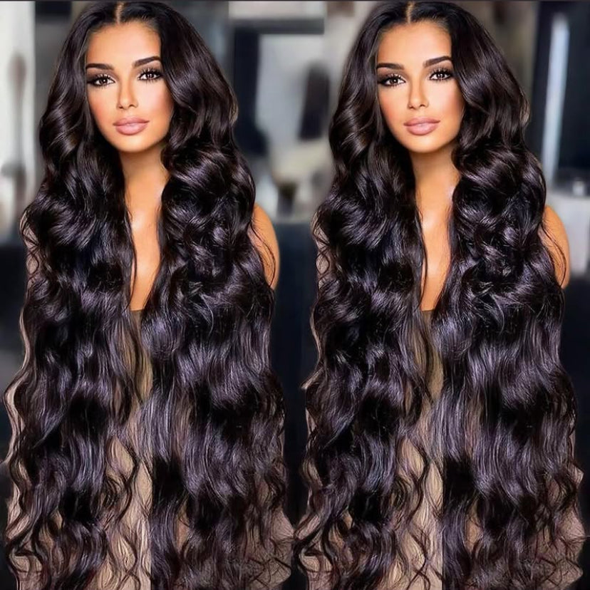 Peruca de lace Hd ondulado “body wave”