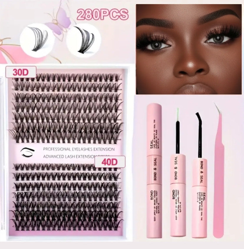 Extensões de Pestanas Cluster (Tufos)