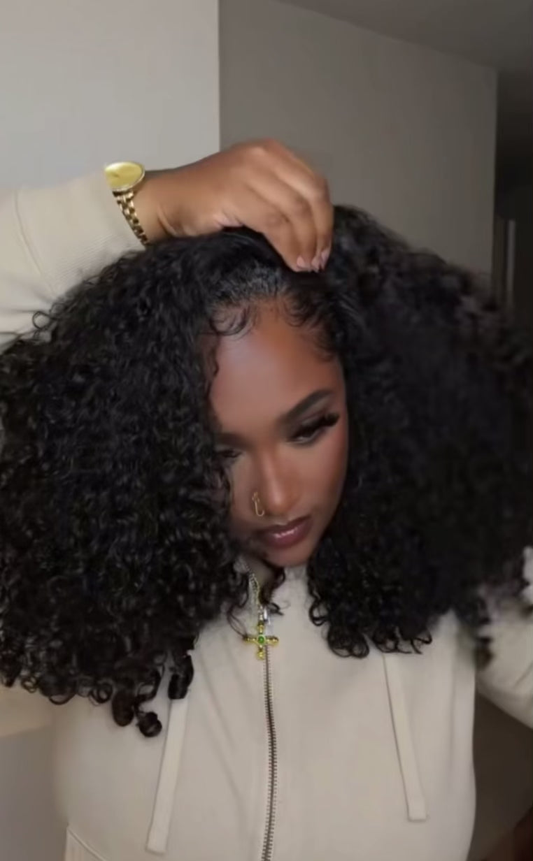 Extensões de Cabelo virgem cacheado Jerry curl